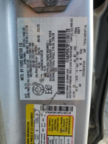 2015 FORD FUSION SE - 1FA6P0H78F5100128