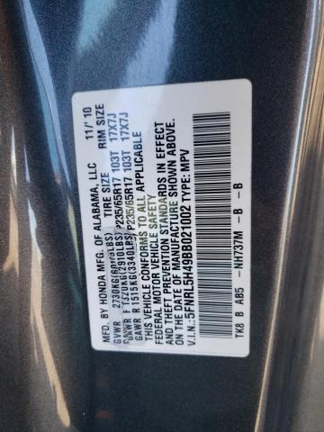 2011 Honda Odyssey Ex VIN: 5FNRL5H49BB021002 Lot: 52732224