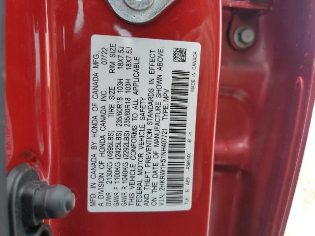 2022 Honda Cr-V Ex VIN: 2HKRW1H51NH407721 Lot: 57326194