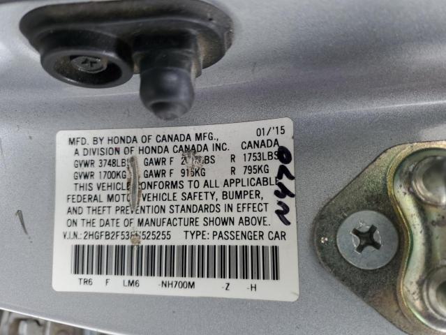 2HGFB2F53FH525255 2015 HONDA CIVIC - Image 13