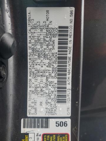 2013 Toyota Tacoma Double Cab Prerunner VIN: 3TMJU4GN2DM147974 Lot: 54707094