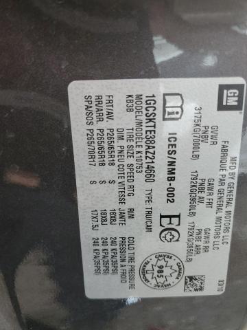 2010 Chevrolet Silverado K1500 Ltz VIN: 1GCSKTE38AZ214660 Lot: 53794954