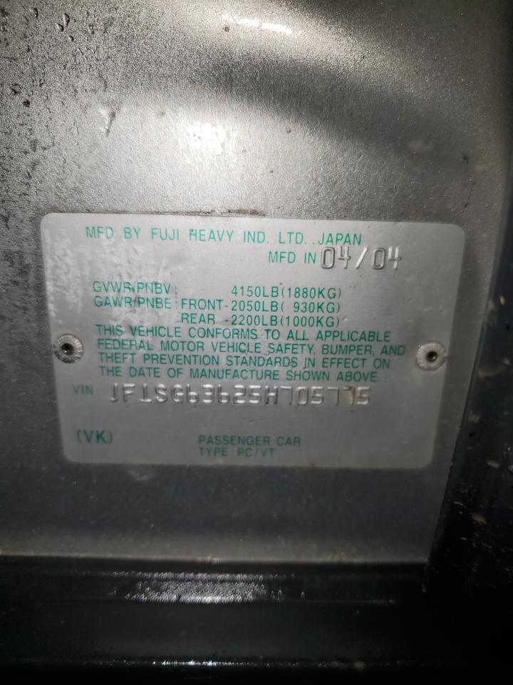 JF1SG63625H705775 2005 Subaru Forester 2.5X