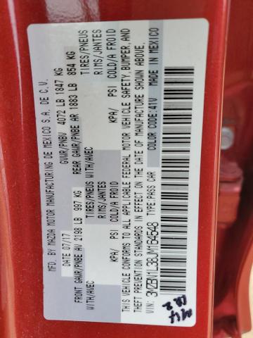 2018 Mazda 3 Touring VIN: 3MZBN1L38JM164548 Lot: 55821604