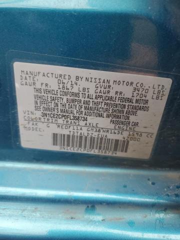 2015 Nissan Versa Note S VIN: 3N1CE2CP0FL358734 Lot: 53254954