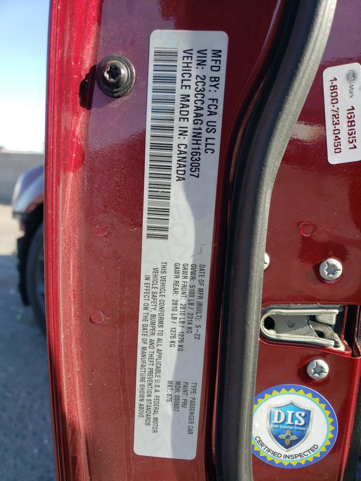 2C3CCAAG1NH163057 2022 Chrysler 300 Touring