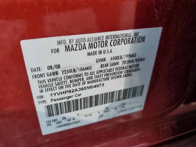 2009 Mazda 6 I VIN: 1YVHP82A395M04973 Lot: 55796164