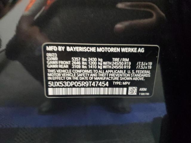 2024 BMW X3 xDrive30I VIN: 5UX53DP05R9T47454 Lot: 54092814