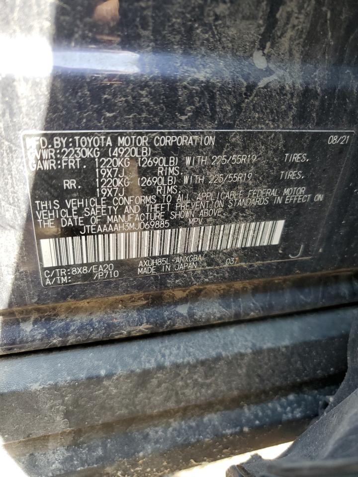 JTEAAAAH3MJ069885 2021 Toyota Venza Le