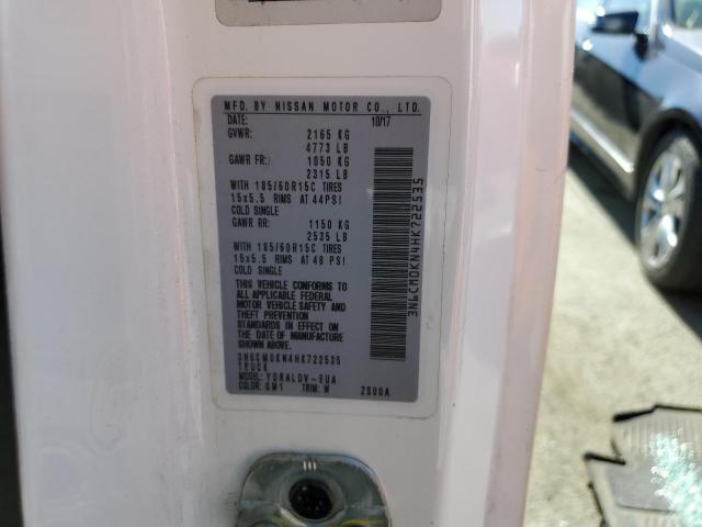 2017 Nissan Nv200 2.5S VIN: 3N6CM0KN4HK722535 Lot: 56963364