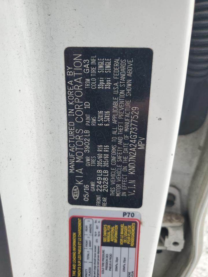 KNDJN2A24G7377529 2016 Kia Soul