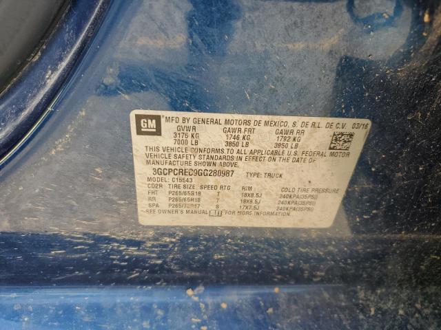 2016 CHEVROLET 1500 3GCPCREC9GG280987