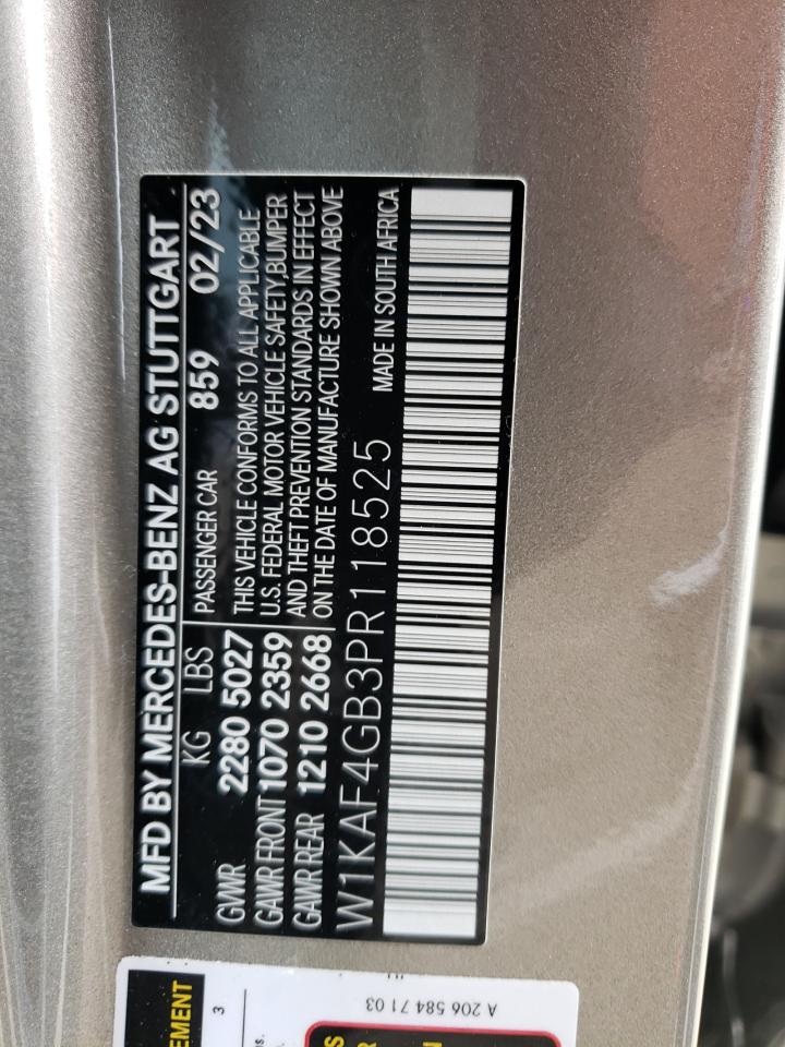 W1KAF4GB3PR118525 2023 Mercedes-Benz C 300