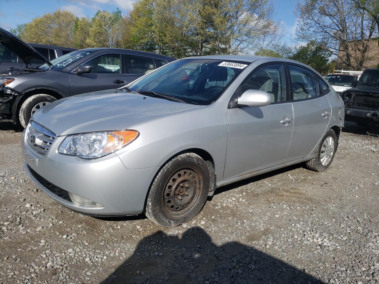 KMHDU4AD0AU879682 2010 Hyundai Elantra Blue