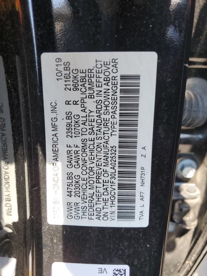 Lot #2979336620 2020 HONDA ACCORD SPO