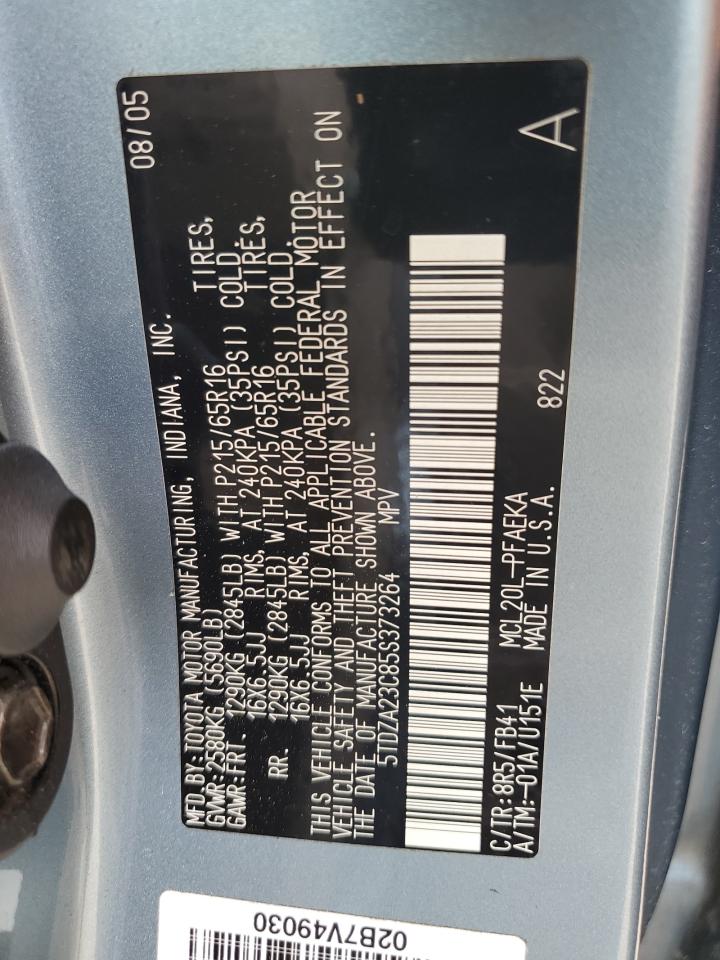 5TDZA23C85S373264 2005 Toyota Sienna Ce