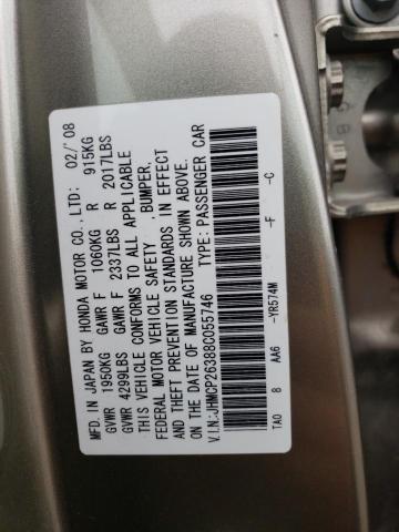 JHMCP26388C055746 2008 Honda Accord Lx