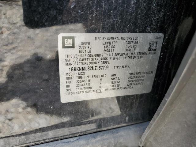 2017 GMC Acadia Slt-1 VIN: 1GKKNMLS2HZ162299 Lot: 57039904