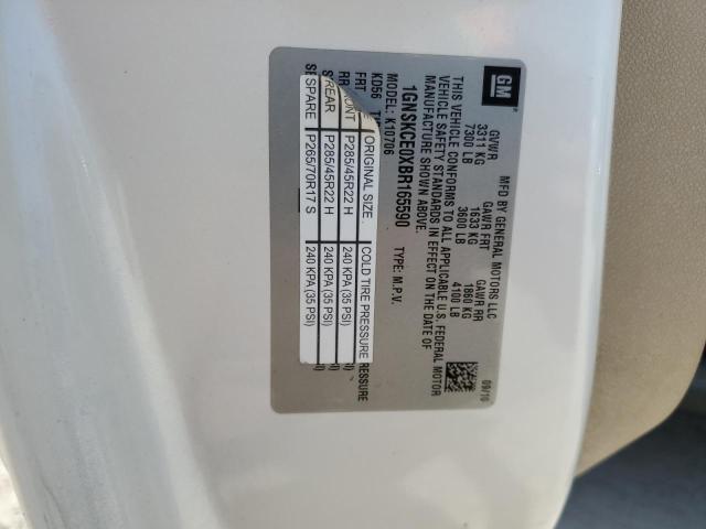 2011 Chevrolet Tahoe K1500 Ltz VIN: 1GNSKCE0XBR165590 Lot: 52626014