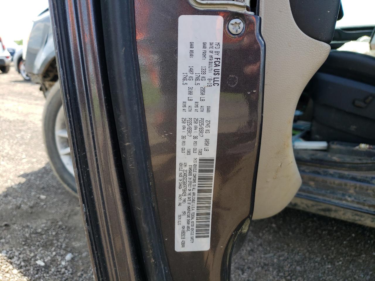 2C4RDGCG6KR758429 2019 Dodge Grand Caravan Sxt