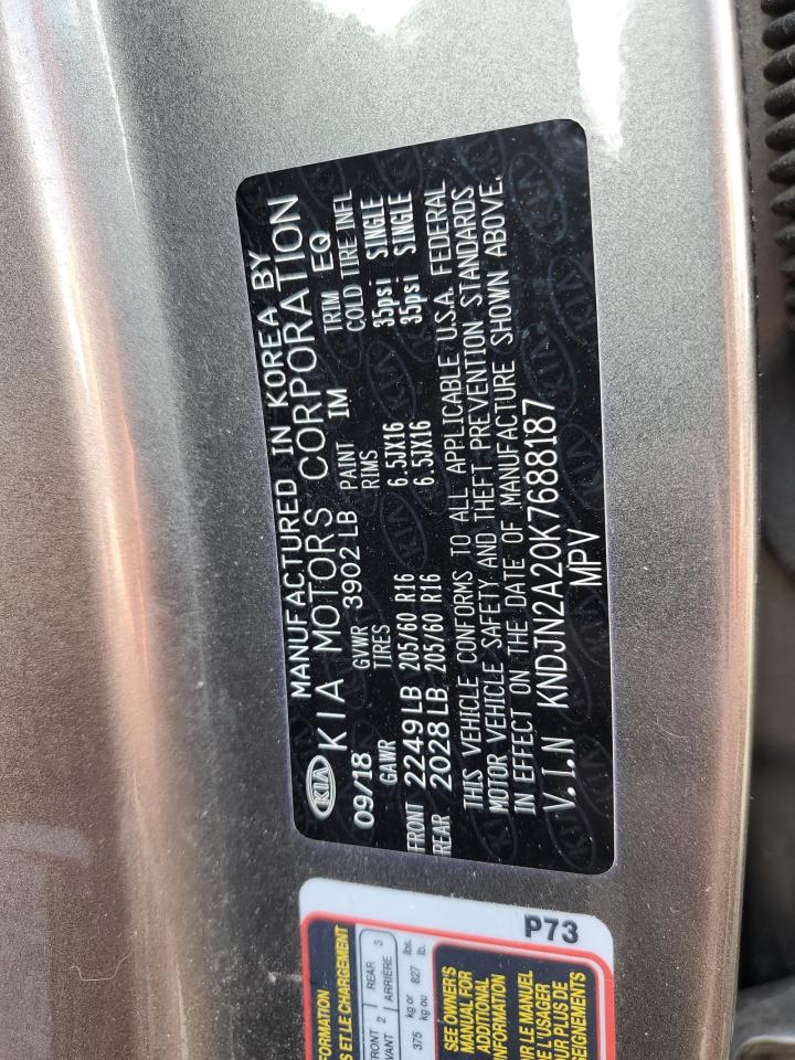 KNDJN2A20K7688187 2019 Kia Soul