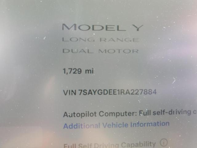 7SAYGDEE1RA227884 2024 Tesla Model Y