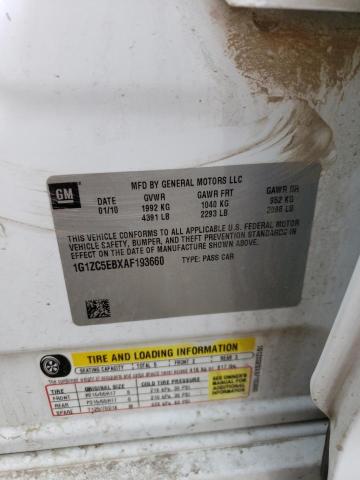 2010 Chevrolet Malibu 1Lt VIN: 1G1ZC5EBXAF193660 Lot: 55801574