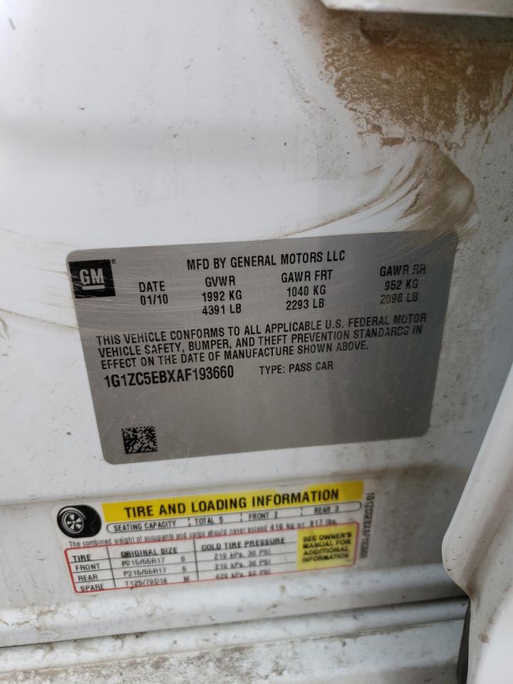 1G1ZC5EBXAF193660 2010 Chevrolet Malibu 1Lt