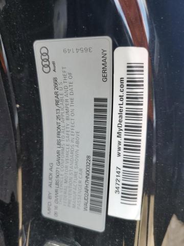 2017 AUDI A5 SPORT - WAUD2AFH7HN003228