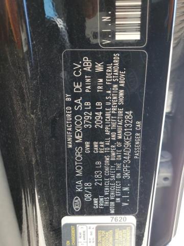 2019 Kia Forte Gt Line VIN: 3KPF34AD9KE013284 Lot: 55033364