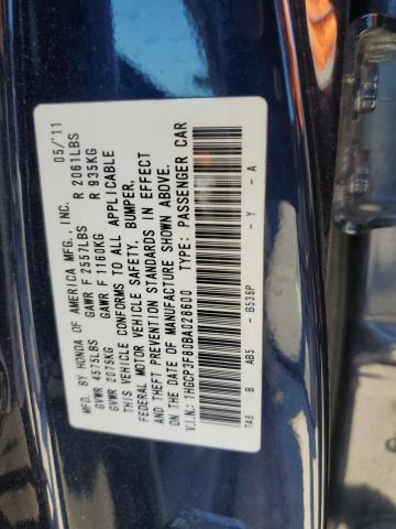 2011 Honda Accord Exl VIN: 1HGCP3F80BA028600 Lot: 55602014