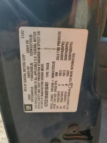 2002 GMC Sonoma VIN: 1GTCS195428182401 Lot: 52877144