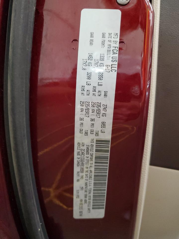 2C4RC1DG6HR810990 2017 Chrysler Pacifica Touring