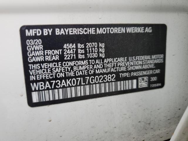 VIN WBA73AK07L7G02382 2020 BMW 2 Series, 228XI no.12