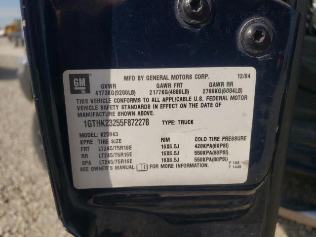 2005 GMC Sierra K2500 Heavy Duty VIN: 1GTHK23255F872278 Lot: 54897274