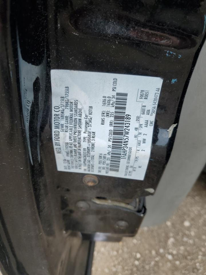 1FAHP34N57W243189 2007 Ford Focus Zx4