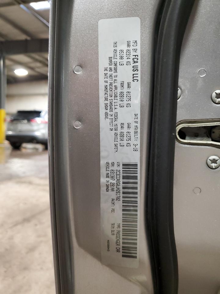 2C3CCABG0JH261702 2018 Chrysler 300 S