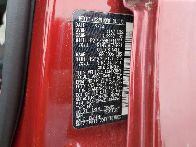 2014 Nissan Juke S VIN: JN8AF5MV6ET484854 Lot: 55375964