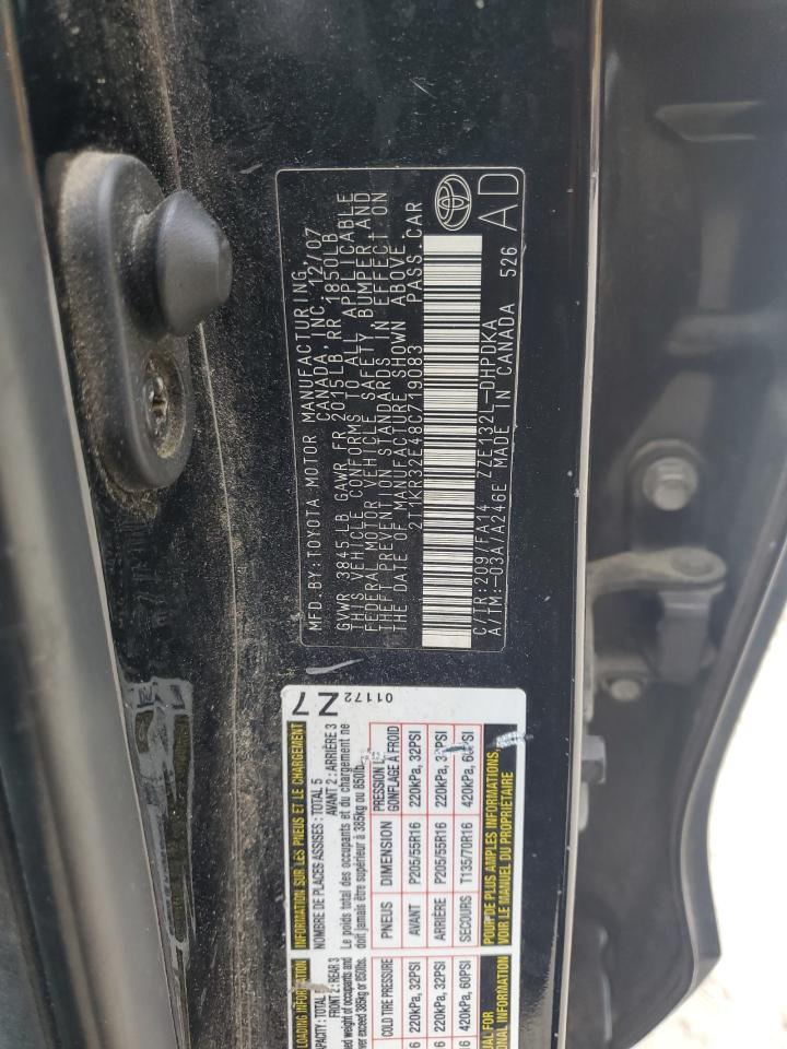 2T1KR32E48C719083 2008 Toyota Corolla Matrix Xr