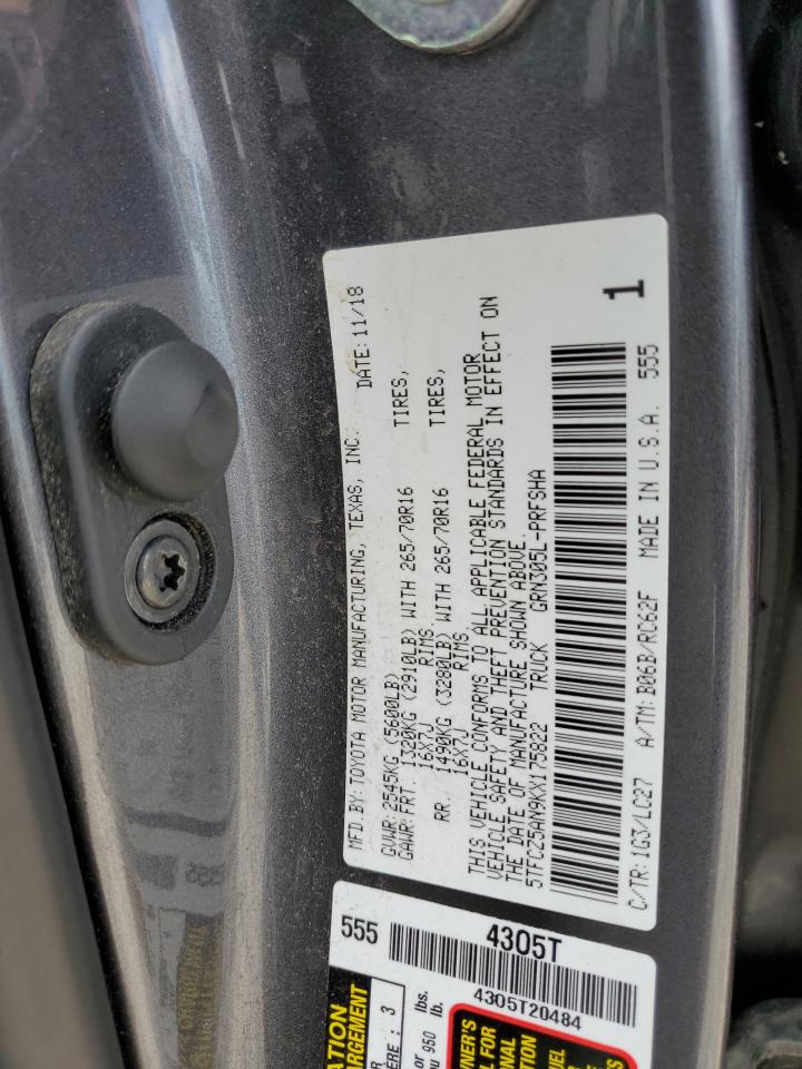 5TFCZ5AN9KX175822 2019 Toyota Tacoma Double Cab