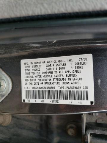 2008 Honda Accord Exl VIN: 1HGCP36858A088395 Lot: 53314084