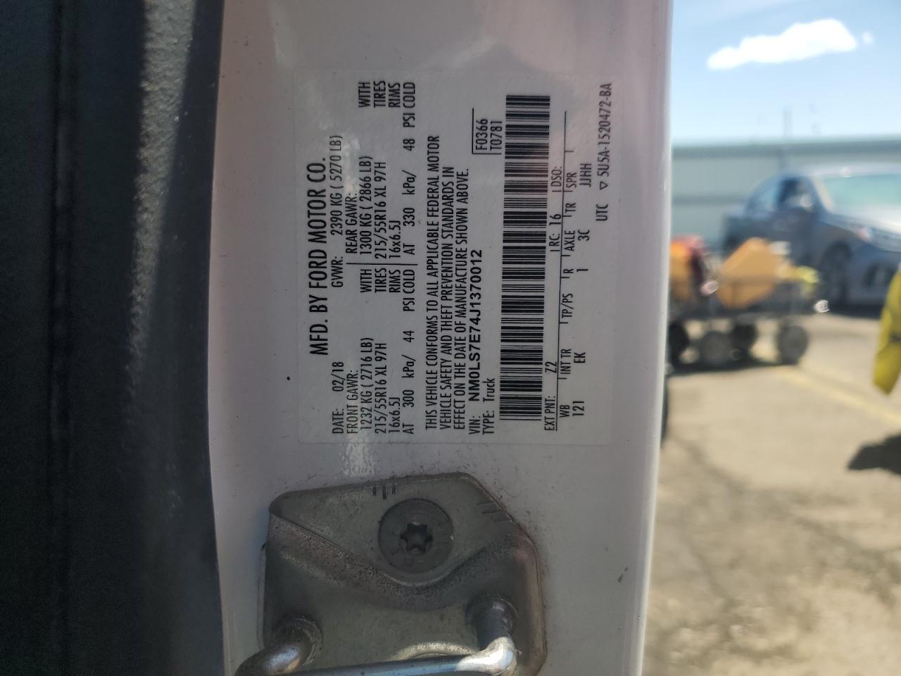 NM0LS7E74J1370012 2018 Ford Transit Connect Xl