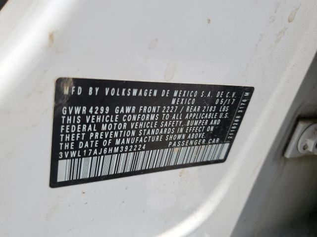 2017 VOLKSWAGEN JETTA SEL - 3VWL17AJ6HM392224