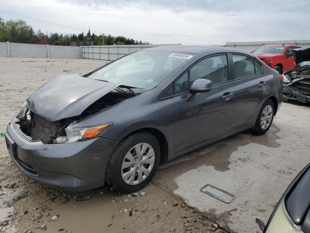 2012 Honda Civic Lx VIN: 2HGFB2F55CH308107 Lot: 53686594