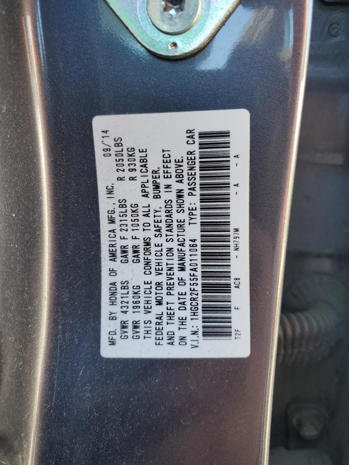 1HGCR2F55FA011064 2015 Honda Accord Sport