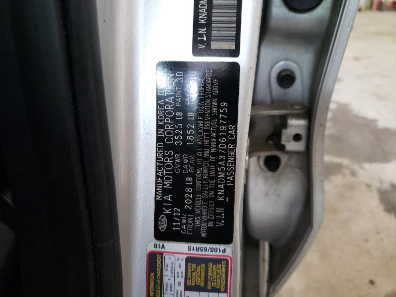 KNADM5A37D6197759 2013 Kia Rio Lx