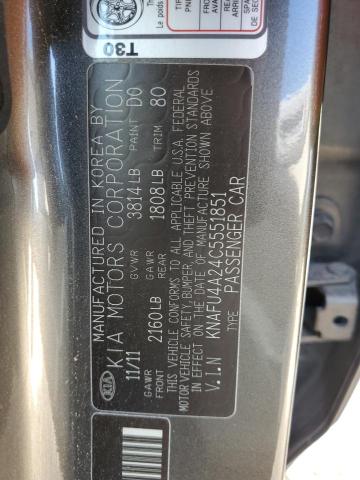 2012 Kia Forte Ex VIN: KNAFU4A24C5551851 Lot: 55607814