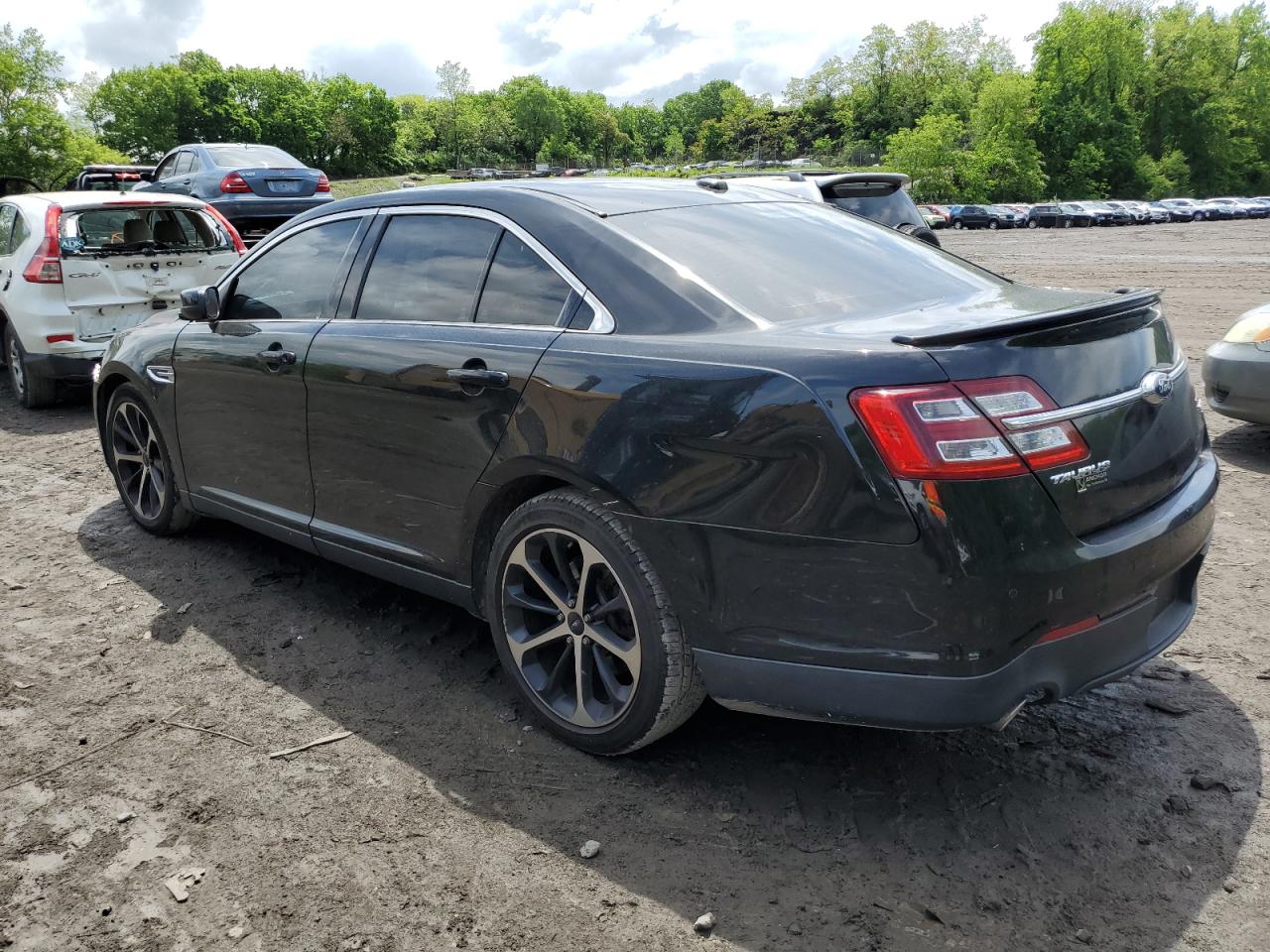 FORD TAURUS SEL 2015 black sedan 4d gas 1FAHP2H89FG128473 photo #3