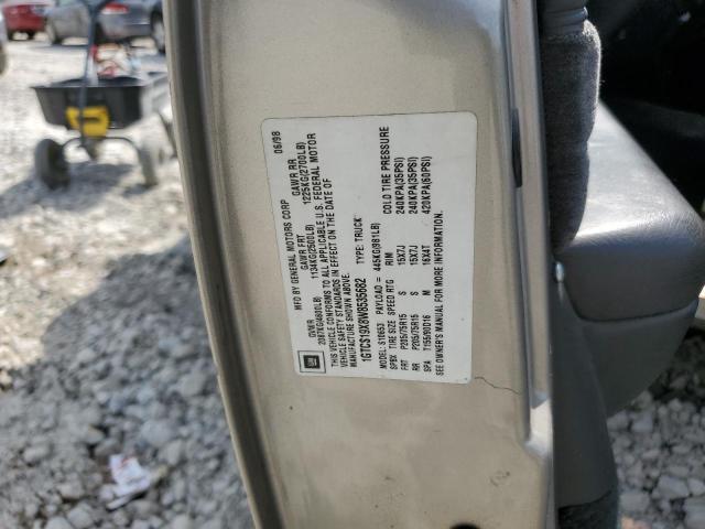 1998 GMC Sonoma VIN: 1GTCS19X8W8535682 Lot: 54765594