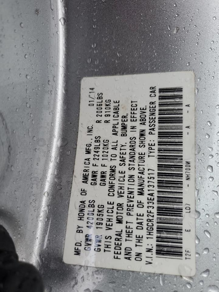 1HGCR2F33EA137517 2014 Honda Accord Lx